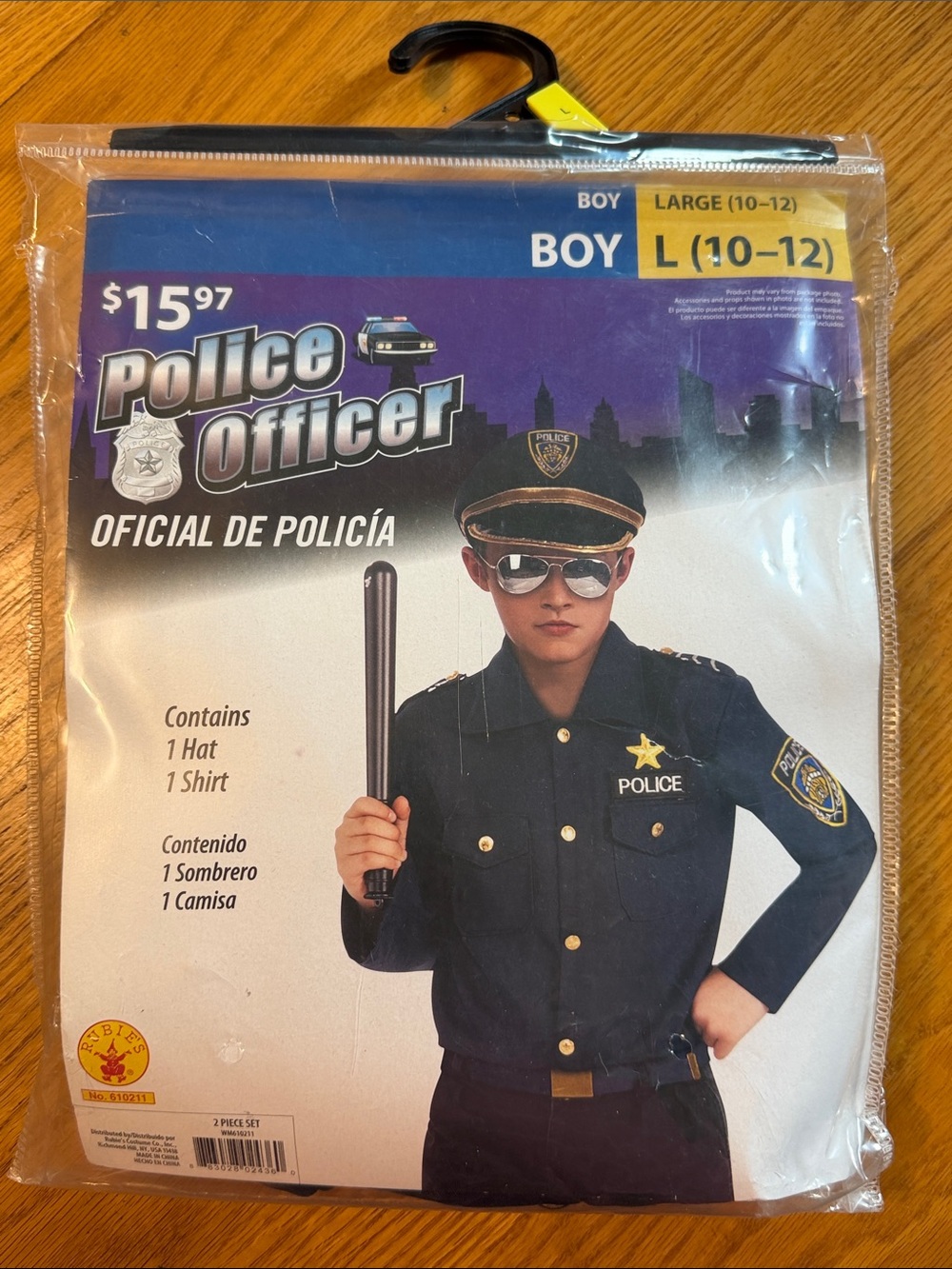 Rubie's Boys Police Officer Costume - Blue and Gold
